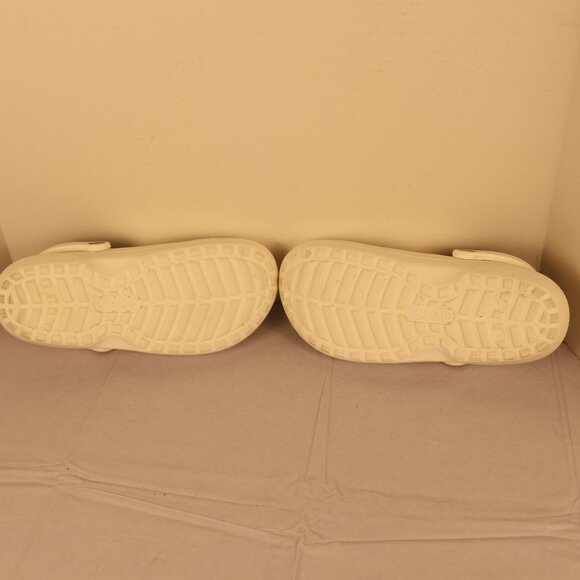 Crocs White Dual Comfort Men's and Women's Shoes Size M7 W9 with Emblems - Picture 9 of 12